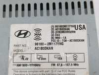 2013-2013 Hyundai Genesis Am Fm Cd Player Radio Receiver 591207 - Oemusedautoparts1.com