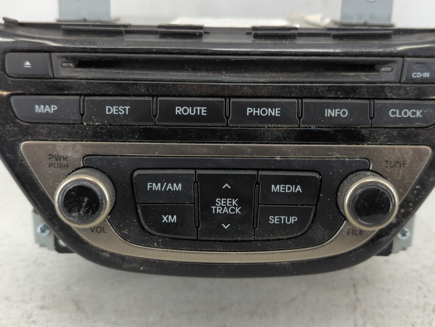 2013-2015 Hyundai Genesis Radio AM FM Cd Player Receiver Replacement P/N:96560-2M770YHG Fits Fits 2013 2014 2015 OEM Used Au