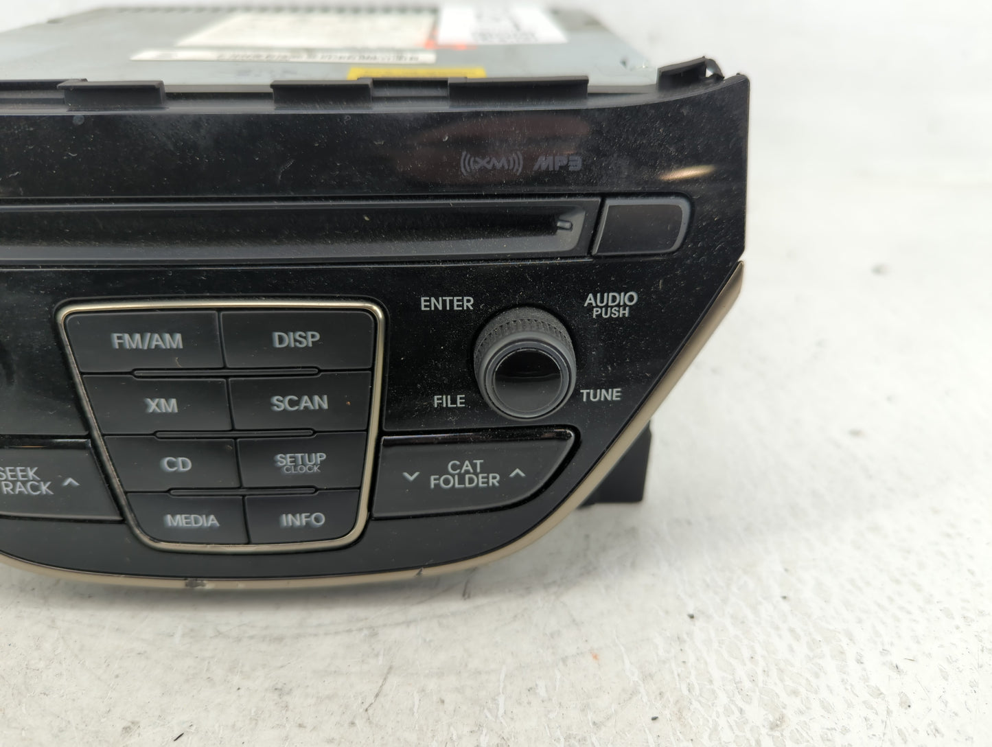 2011-2014 Hyundai Genesis Radio AM FM Cd Player Receiver Replacement P/N:96180-2M117YHG Fits Fits 2011 2012 2013 2014 OEM Us