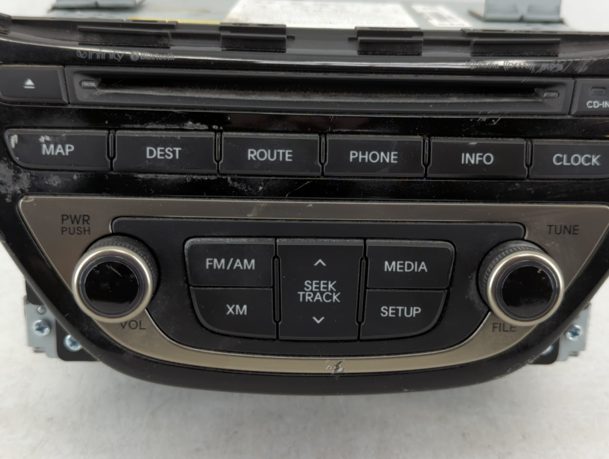 2013-2013 Hyundai Genesis Am Fm Cd Player Radio Receiver 637726 - Oemusedautoparts1.com