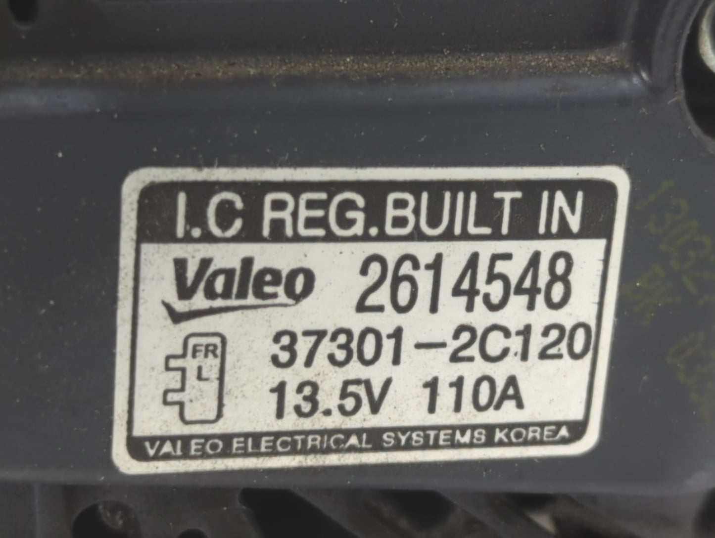 2013-2014 Hyundai Genesis Alternator Replacement Generator Charging Assembly Engine OEM P/N:37301-2C120 2614548 Fits OEM Use