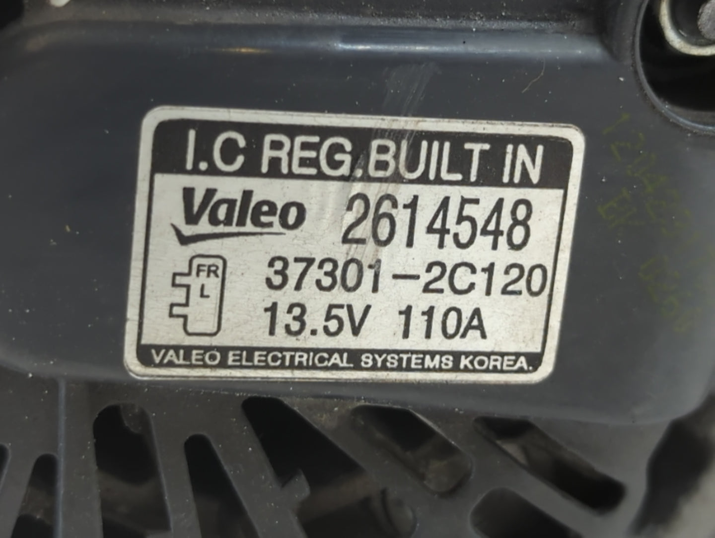 2013-2014 Hyundai Genesis Alternator Replacement Generator Charging Assembly Engine OEM P/N:2614548 37301-2C120 Fits OEM Use
