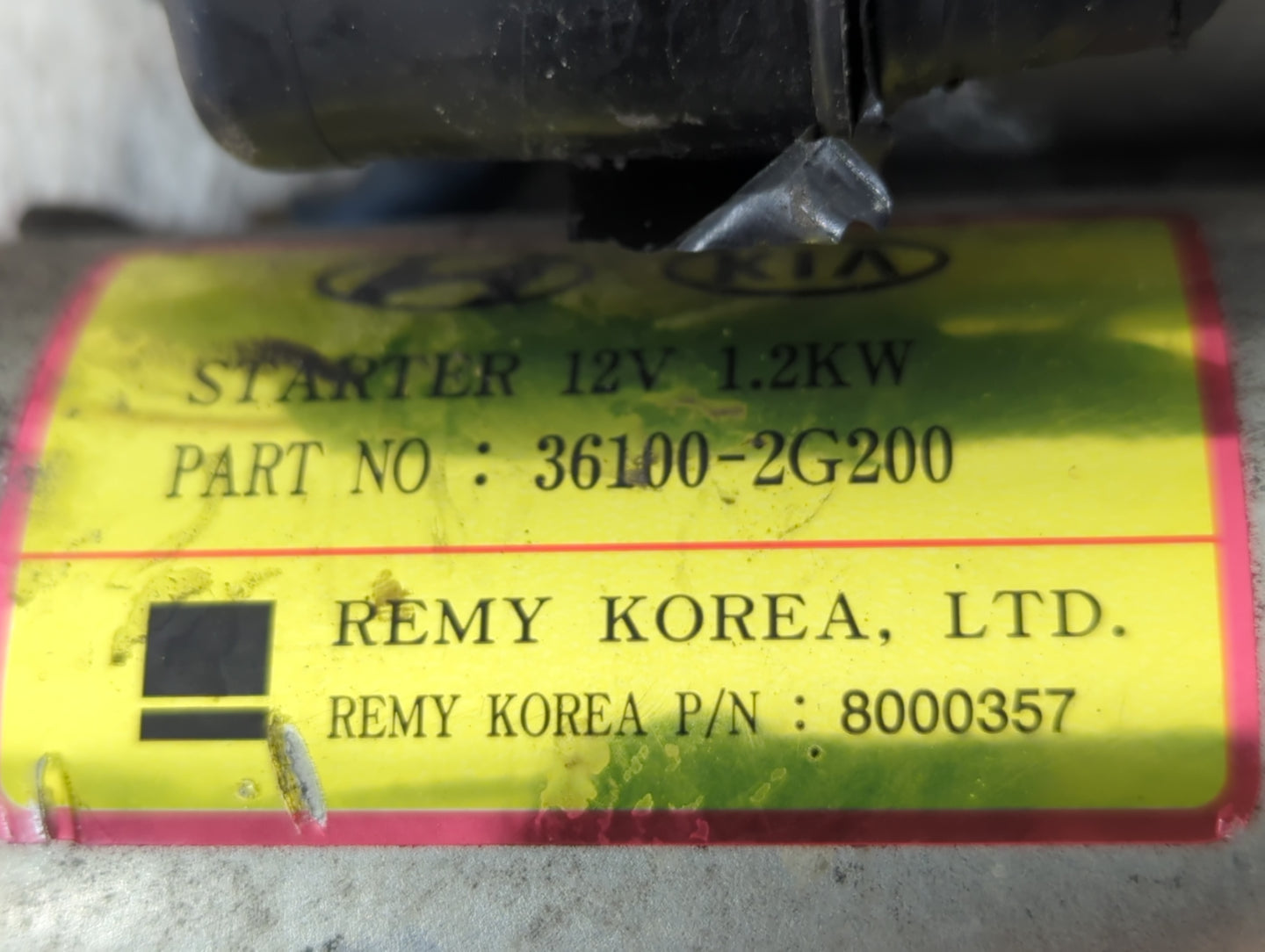 2013-2014 Hyundai Genesis Car Starter Motor Solenoid OEM P/N:36100-2G200 Fits Fits 2008 2009 2010 2011 2012 2013 2014 2015 2
