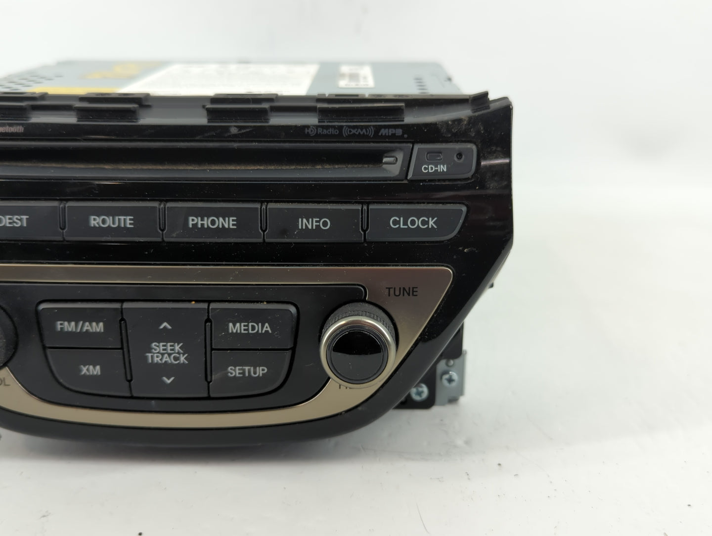 2013-2015 Hyundai Genesis Radio AM FM Cd Player Receiver Replacement P/N:96560-2M770YHG Fits Fits 2013 2014 2015 OEM Used Au