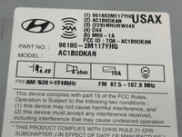 2013-2015 Hyundai Genesis Am Fm Cd Player Radio Receiver - Oemusedautoparts1.com