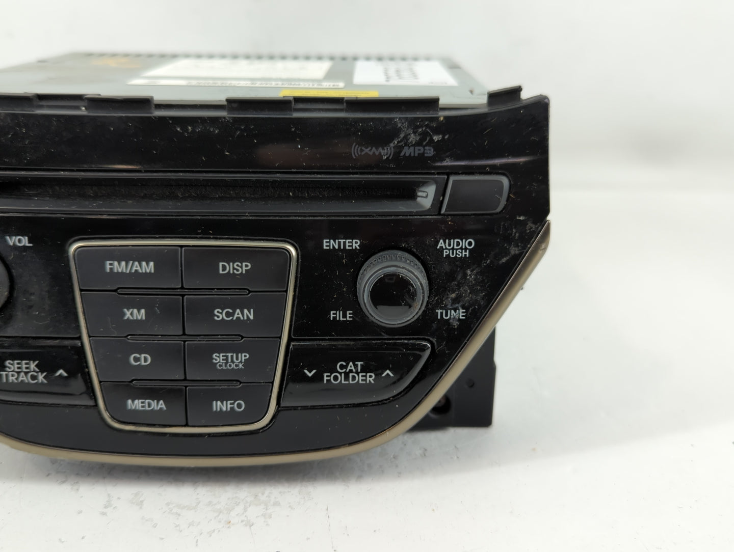 2013 Hyundai Genesis Radio AM FM Cd Player Receiver Replacement P/N:96180-2M117YHG Fits OEM Used Auto Parts - Oemusedautopar