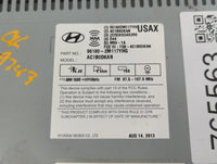 2013 Hyundai Genesis Radio AM FM Cd Player Receiver Replacement P/N:96180-2M117YHG Fits OEM Used Auto Parts - Oemusedautopar