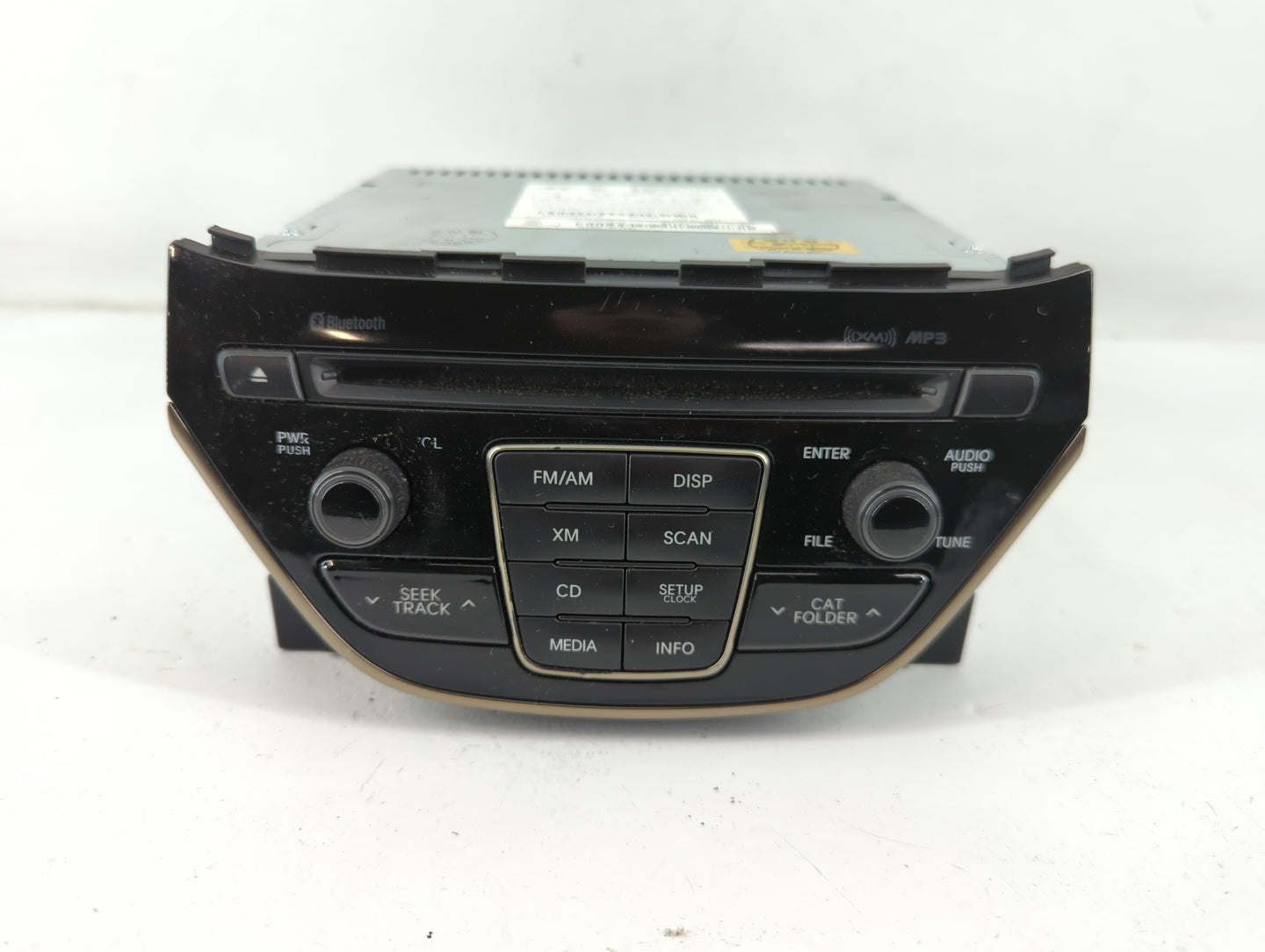 2013 Hyundai Genesis Radio AM FM Cd Player Receiver Replacement P/N:96180-2M117YHG Fits OEM Used Auto Parts - Oemusedautopar