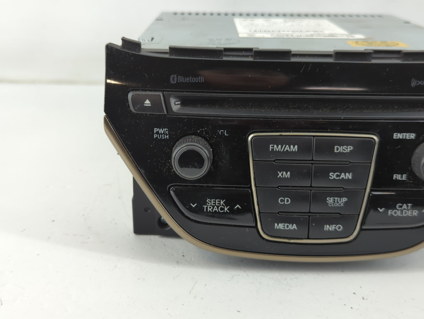 2013 Hyundai Genesis Radio AM FM Cd Player Receiver Replacement P/N:96180-2M117YHG Fits OEM Used Auto Parts - Oemusedautopar