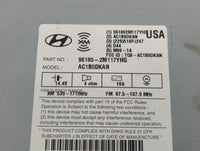 2013 Hyundai Genesis Radio AM FM Cd Player Receiver Replacement P/N:96180-2M117YHG Fits OEM Used Auto Parts - Oemusedautopar