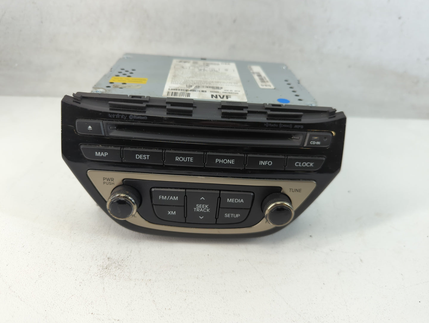 2013-2015 Hyundai Genesis Radio AM FM Cd Player Receiver Replacement P/N:96560-2M760YHG Fits Fits 2013 2014 2015 OEM Used Au