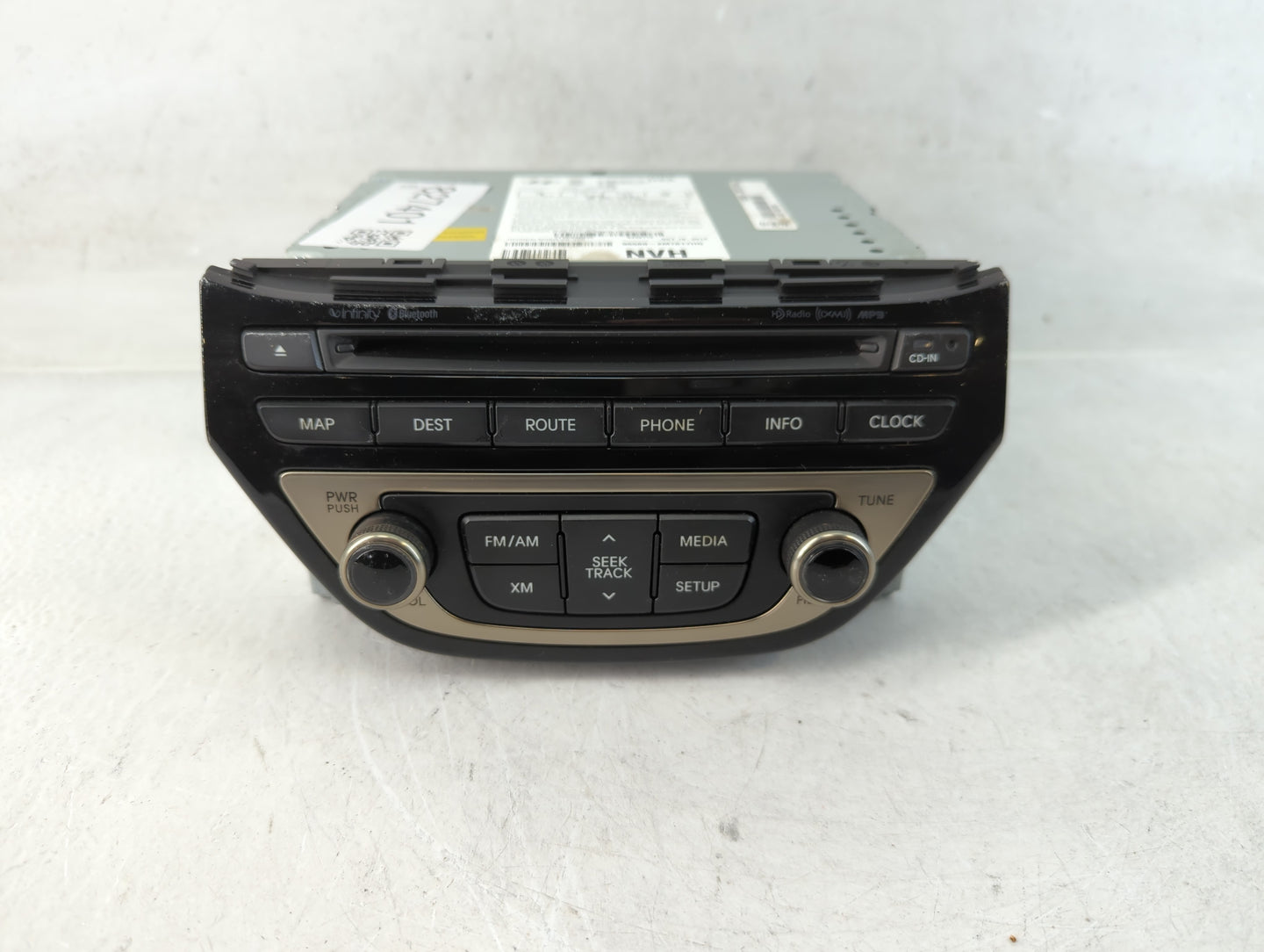 2013 Hyundai Genesis Radio AM FM Cd Player Receiver Replacement P/N:96560-2M761YHG Fits OEM Used Auto Parts - Oemusedautopar