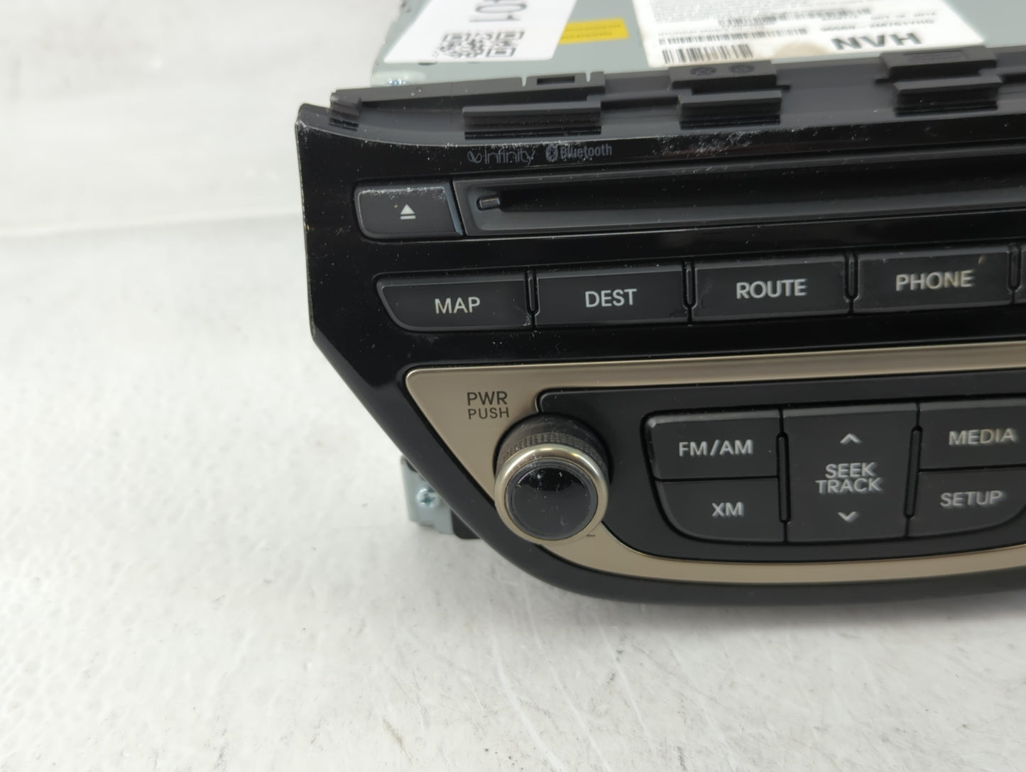 2013 Hyundai Genesis Radio AM FM Cd Player Receiver Replacement P/N:96560-2M761YHG Fits OEM Used Auto Parts - Oemusedautopar