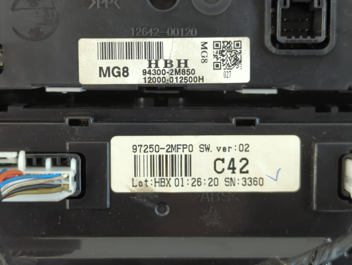 2013-2016 Hyundai Genesis Climate Control Module Temperature AC/Heater Replacement P/N:94300-2M850 97250-2MFP0 Fits OEM Used