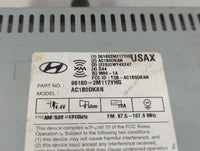 2013 Hyundai Genesis Radio AM FM Cd Player Receiver Replacement P/N:96180-2M117YHG Fits OEM Used Auto Parts - Oemusedautopar