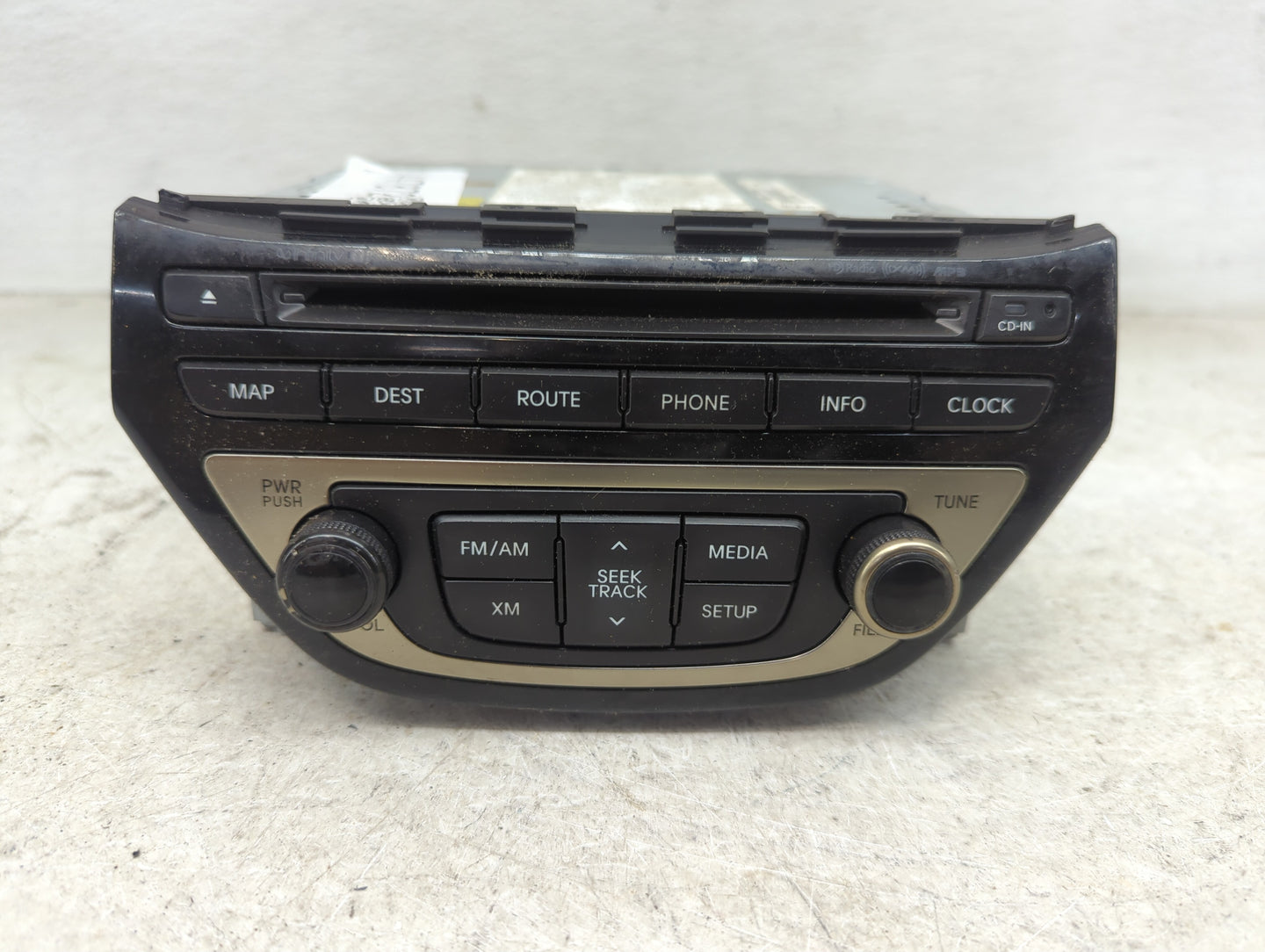 2013 Hyundai Genesis Coupe Radio AM FM Cd Player Receiver Replacement P/N:965602M770YHG 96560-2M770YHG Fits Fits 2014 2015 O