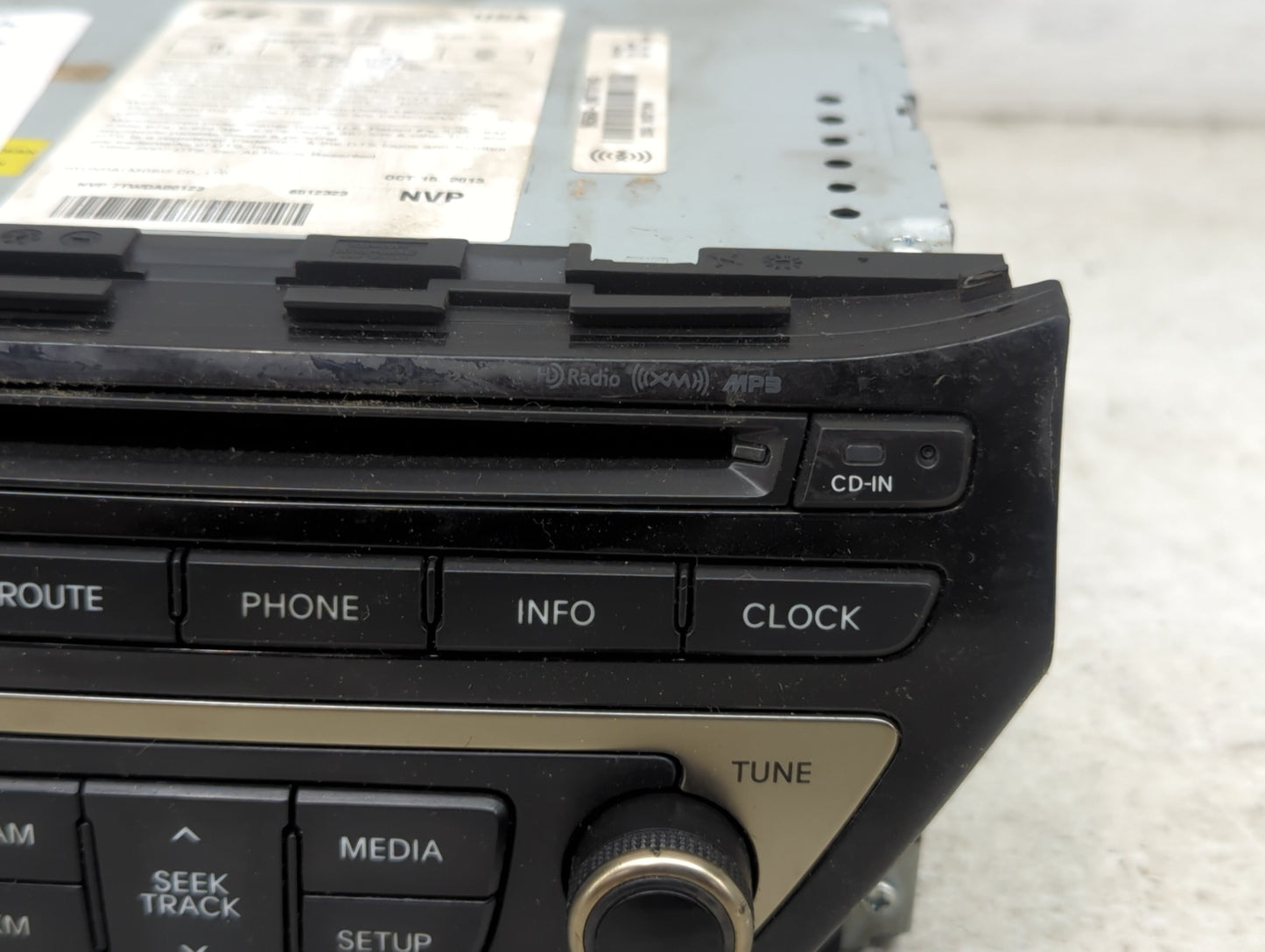 2013 Hyundai Genesis Coupe Radio AM FM Cd Player Receiver Replacement P/N:965602M770YHG 96560-2M770YHG Fits Fits 2014 2015 O