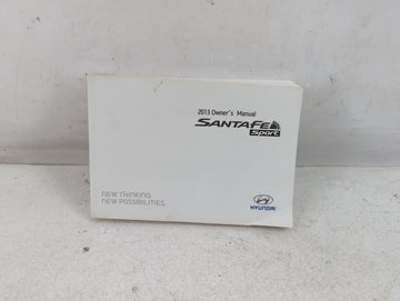 2013 Hyundai Santa Fe Owners Manual Book Guide P/N:A2W0-EU27A OEM Used Auto Parts - Oemusedautoparts1.com