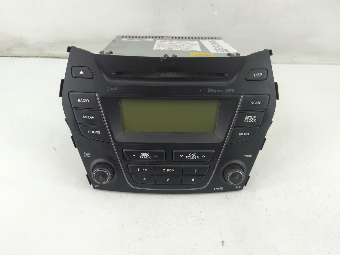 2013-2014 Hyundai Santa Fe Radio AM FM Cd Player Receiver Replacement P/N:96180-4Z1004X Fits Fits 2013 2014 OEM Used Auto Pa