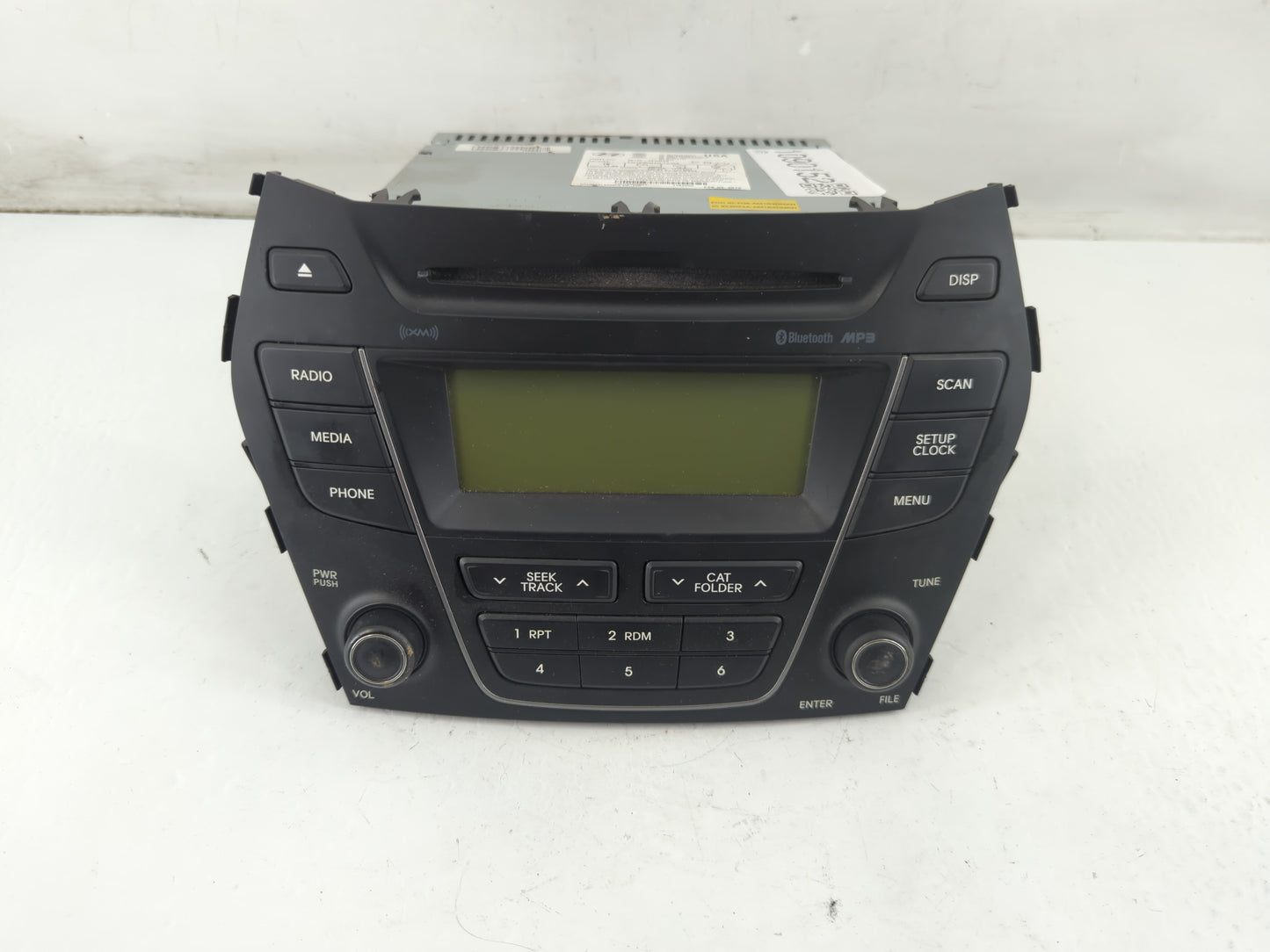 2013-2014 Hyundai Santa Fe Radio AM FM Cd Player Receiver Replacement P/N:96180-4Z1004X Fits Fits 2013 2014 OEM Used Auto Pa