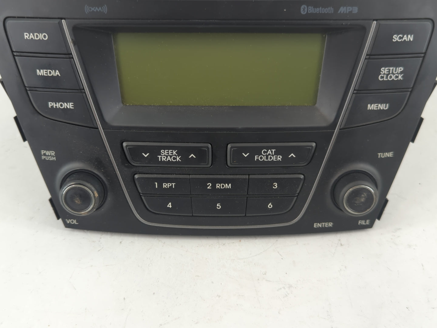 2013-2014 Hyundai Santa Fe Radio AM FM Cd Player Receiver Replacement P/N:96180-4Z1004X Fits Fits 2013 2014 OEM Used Auto Pa