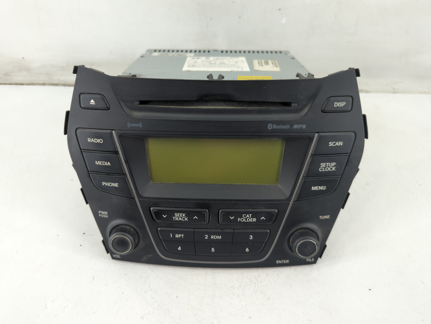 2013-2014 Hyundai Santa Fe Radio AM FM Cd Player Receiver Replacement P/N:96180-4Z1004X Fits Fits 2013 2014 OEM Used Auto Pa