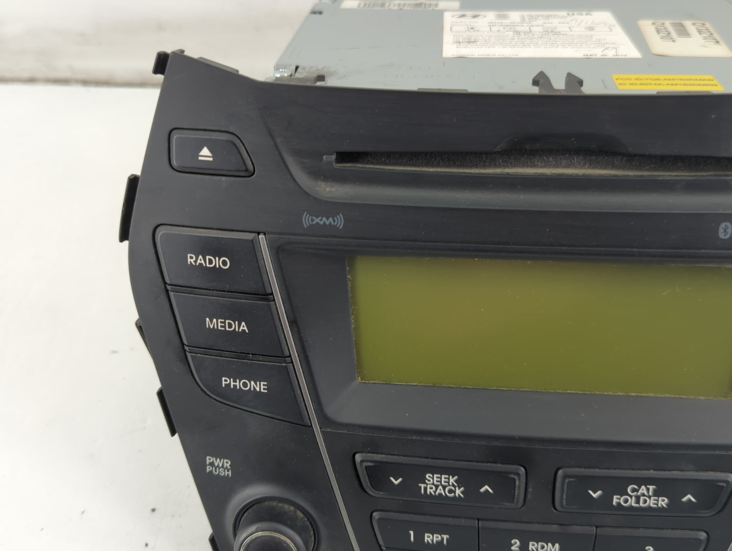 2013-2014 Hyundai Santa Fe Radio AM FM Cd Player Receiver Replacement P/N:96180-4Z1004X Fits Fits 2013 2014 OEM Used Auto Pa