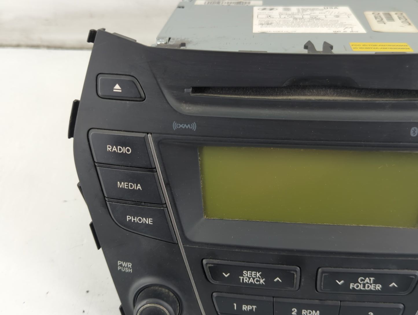 2013-2014 Hyundai Santa Fe Radio AM FM Cd Player Receiver Replacement P/N:96180-4Z1004X Fits Fits 2013 2014 OEM Used Auto Pa