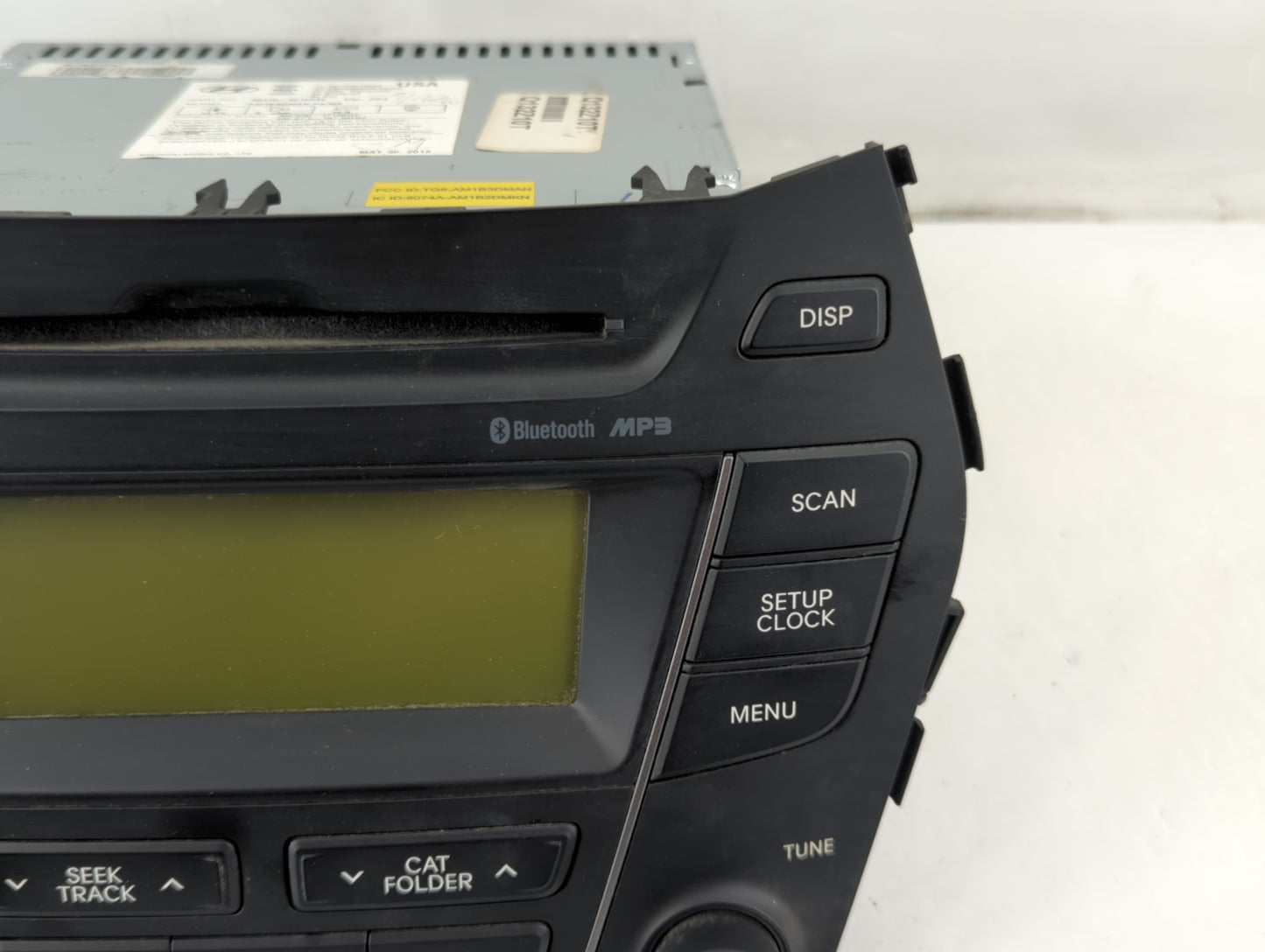 2013-2014 Hyundai Santa Fe Radio AM FM Cd Player Receiver Replacement P/N:96180-4Z1004X Fits Fits 2013 2014 OEM Used Auto Pa