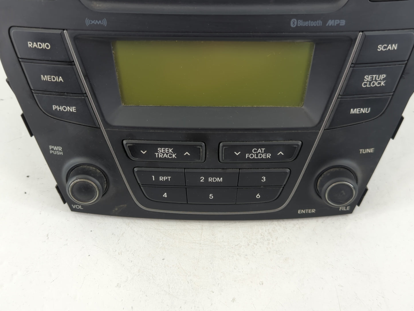 2013-2014 Hyundai Santa Fe Radio AM FM Cd Player Receiver Replacement P/N:96180-4Z1004X Fits Fits 2013 2014 OEM Used Auto Pa