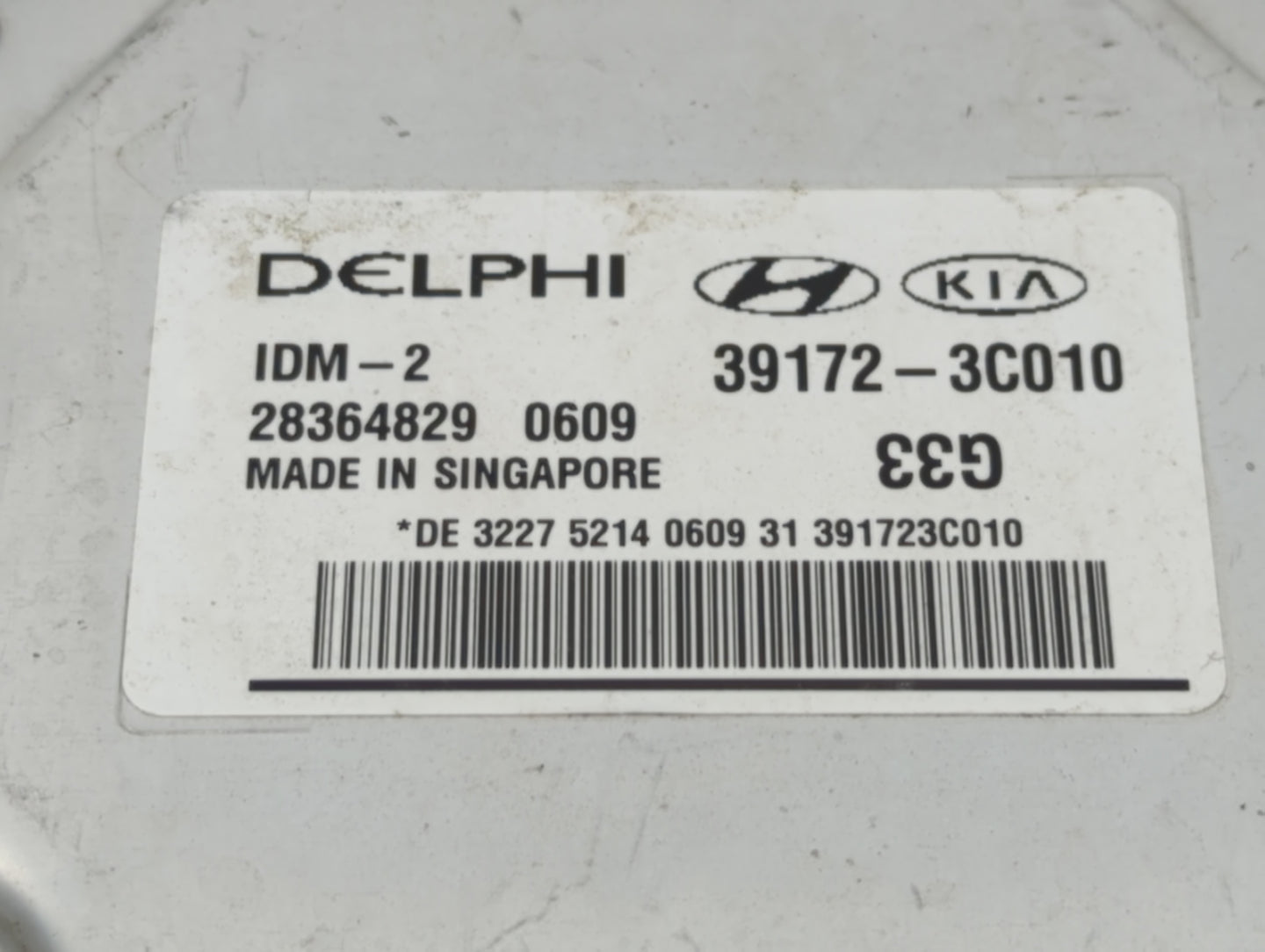 2013 Hyundai Santa Fe PCM Engine Control Computer ECU ECM PCU OEM P/N:39172-3C010 Fits OEM Used Auto Parts - Oemusedautopart