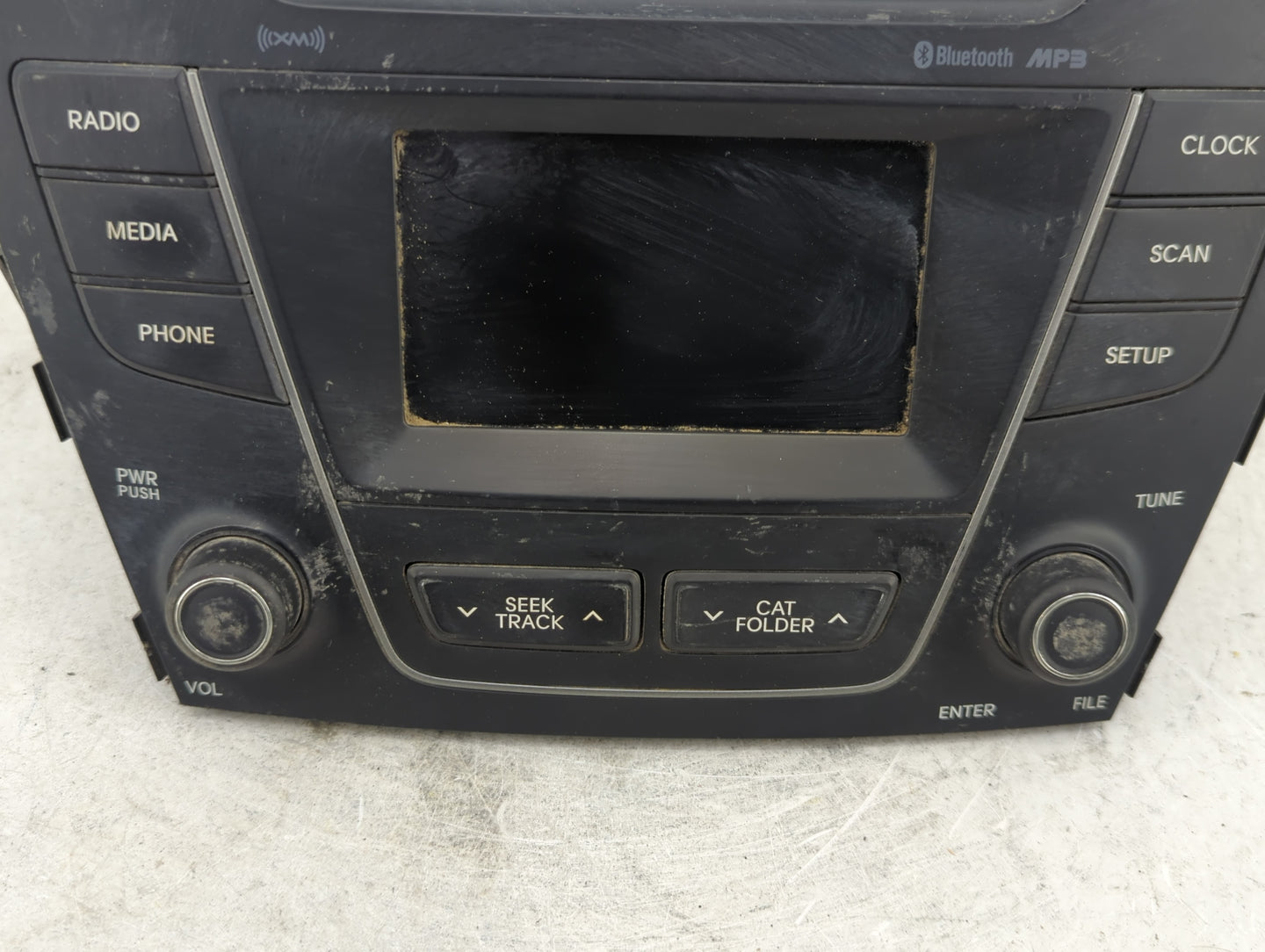 2013-2016 Hyundai Santa Fe Radio AM FM Cd Player Receiver Replacement P/N:96180-4Z0004X Fits Fits 2013 2014 2015 2016 OEM Us