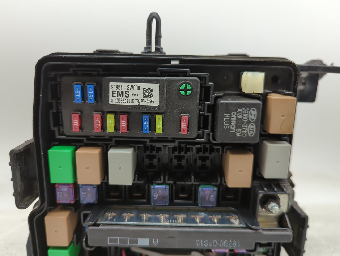 2013 Hyundai Santa Fe Fusebox Fuse Box Panel Relay Module P/N:91951-2W000 Fits OEM Used Auto Parts - Oemusedautoparts1.com