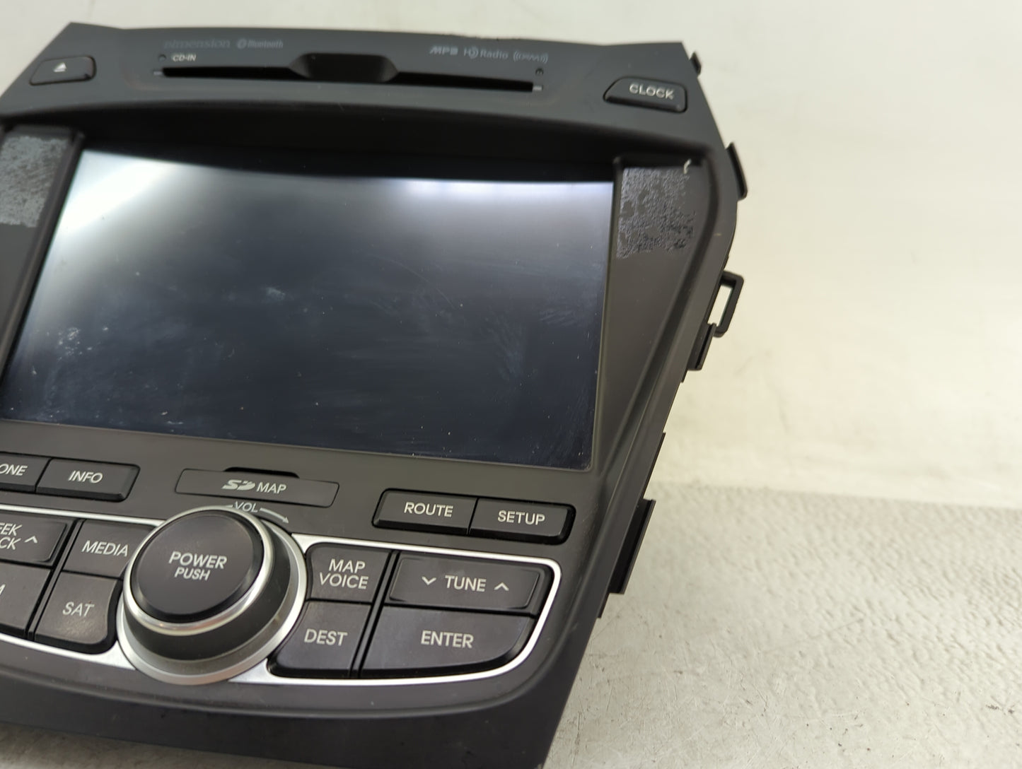 2013-2016 Hyundai Santa Fe Radio AM FM Cd Player Receiver Replacement Fits Fits 2013 2014 2015 2016 OEM Used Auto Parts - Oe