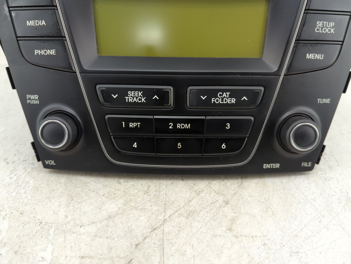 2013-2014 Hyundai Santa Fe Radio AM FM Cd Player Receiver Replacement P/N:96170-4Z1004X Fits Fits 2013 2014 OEM Used Auto Pa