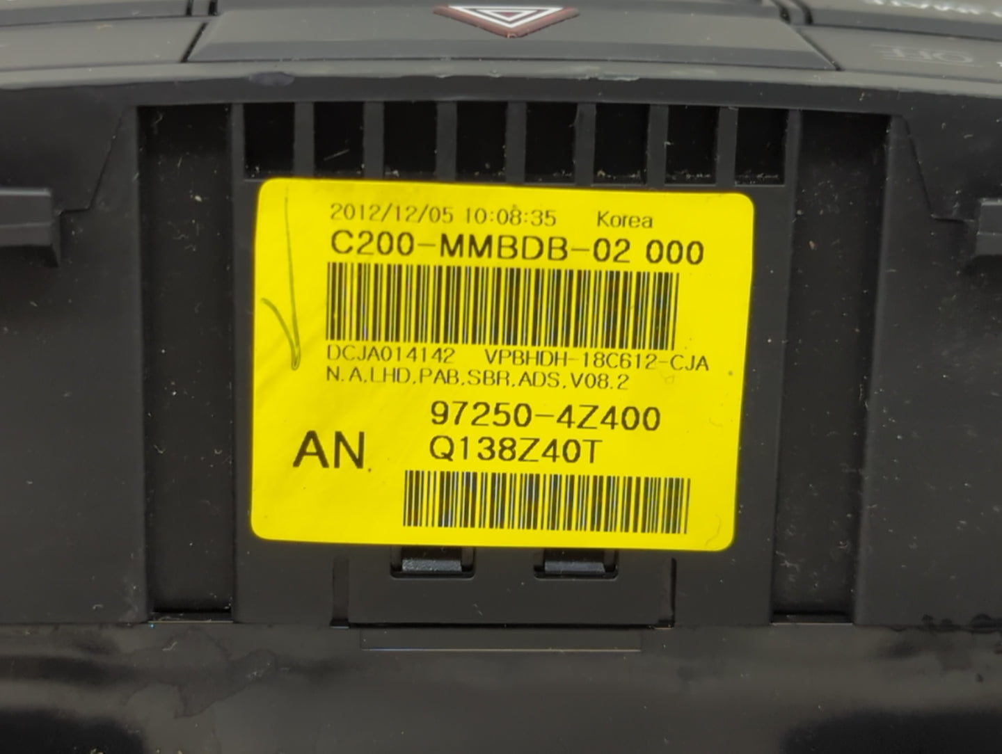 2013-2016 Hyundai Santa Fe Climate Control Module Temperature AC/Heater Replacement P/N:97250-4Z400 Fits Fits 2013 2014 2015