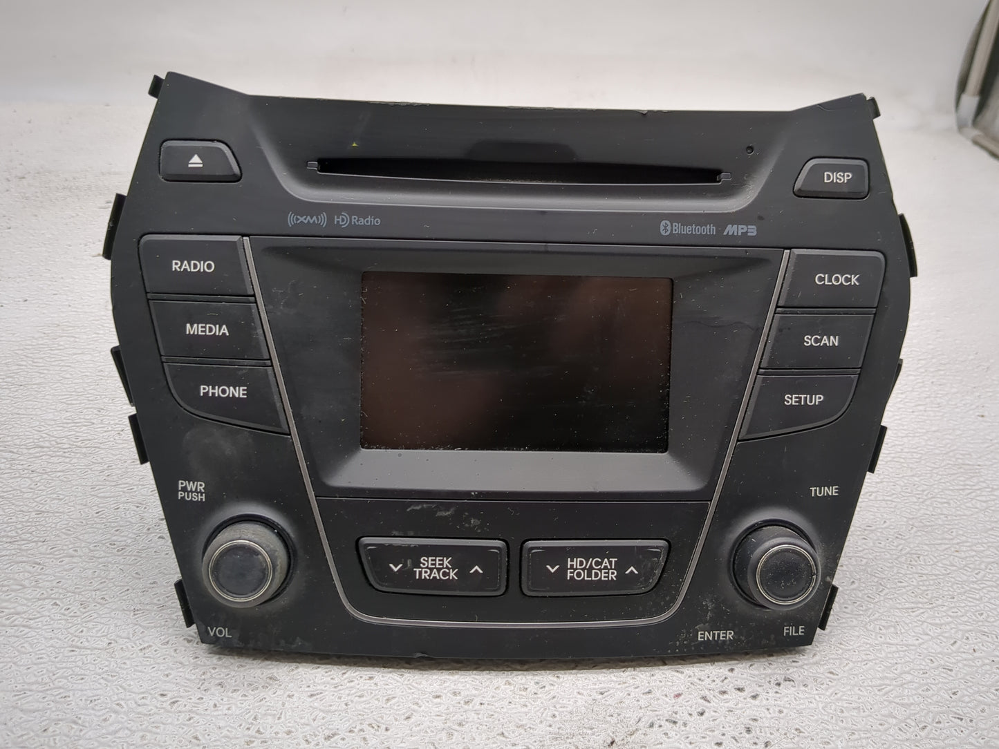 2013-2014 Hyundai Santa Fe Radio AM FM Cd Player Receiver Replacement P/N:961804Z1004X Fits Fits 2013 2014 OEM Used Auto Par