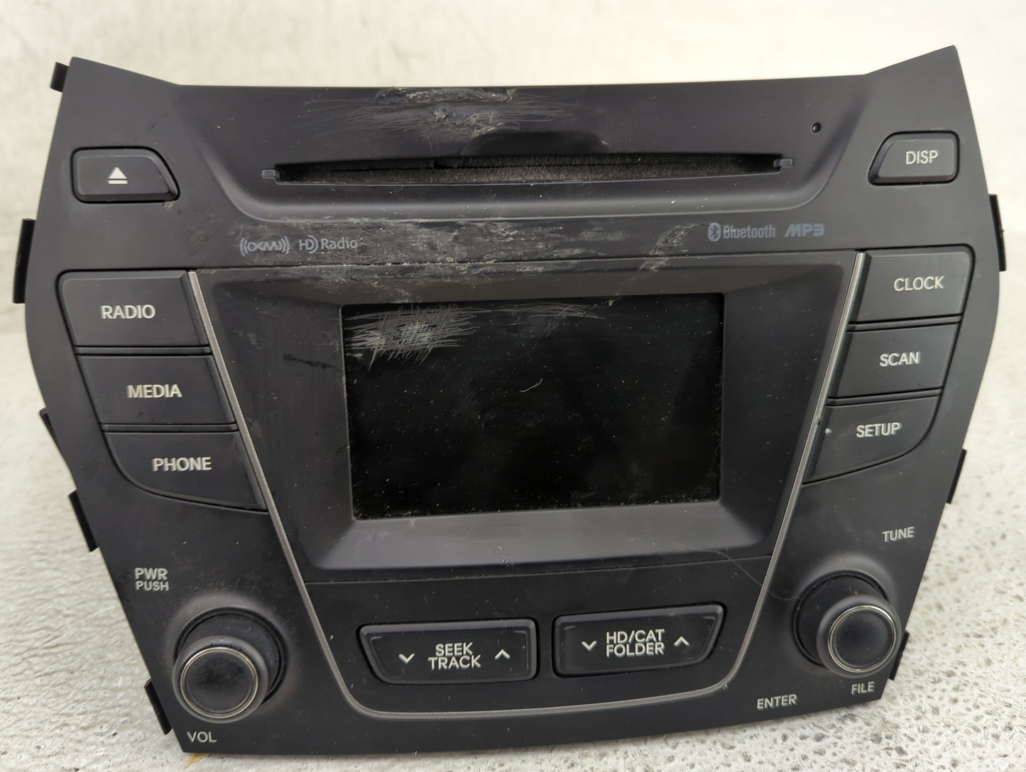 2013-2014 Hyundai Santa Fe Radio AM FM Cd Player Receiver Replacement P/N:96180-4Z100 96180-4Z100-4X Fits Fits 2013 2014 OEM