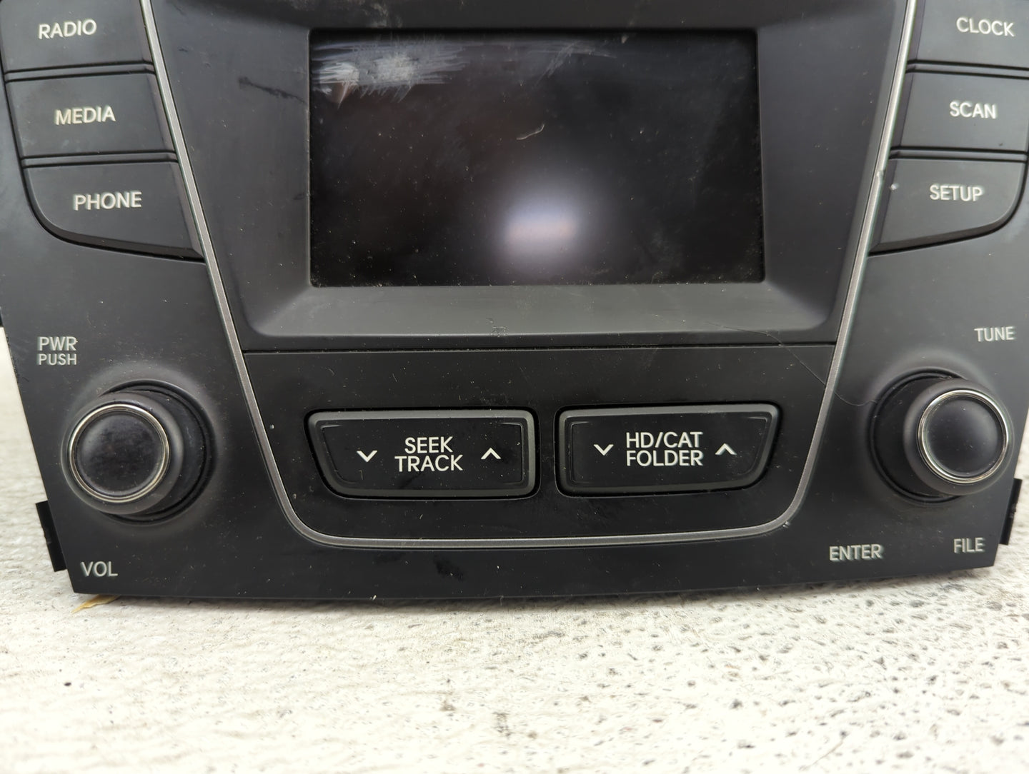 2013-2014 Hyundai Santa Fe Radio AM FM Cd Player Receiver Replacement P/N:96180-4Z100 96180-4Z100-4X Fits Fits 2013 2014 OEM