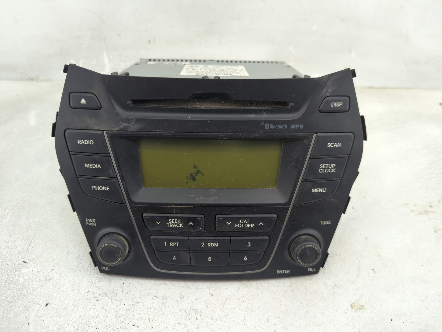 2013-2014 Hyundai Santa Fe Radio AM FM Cd Player Receiver Replacement P/N:96170-4Z1004X Fits Fits 2013 2014 OEM Used Auto Pa