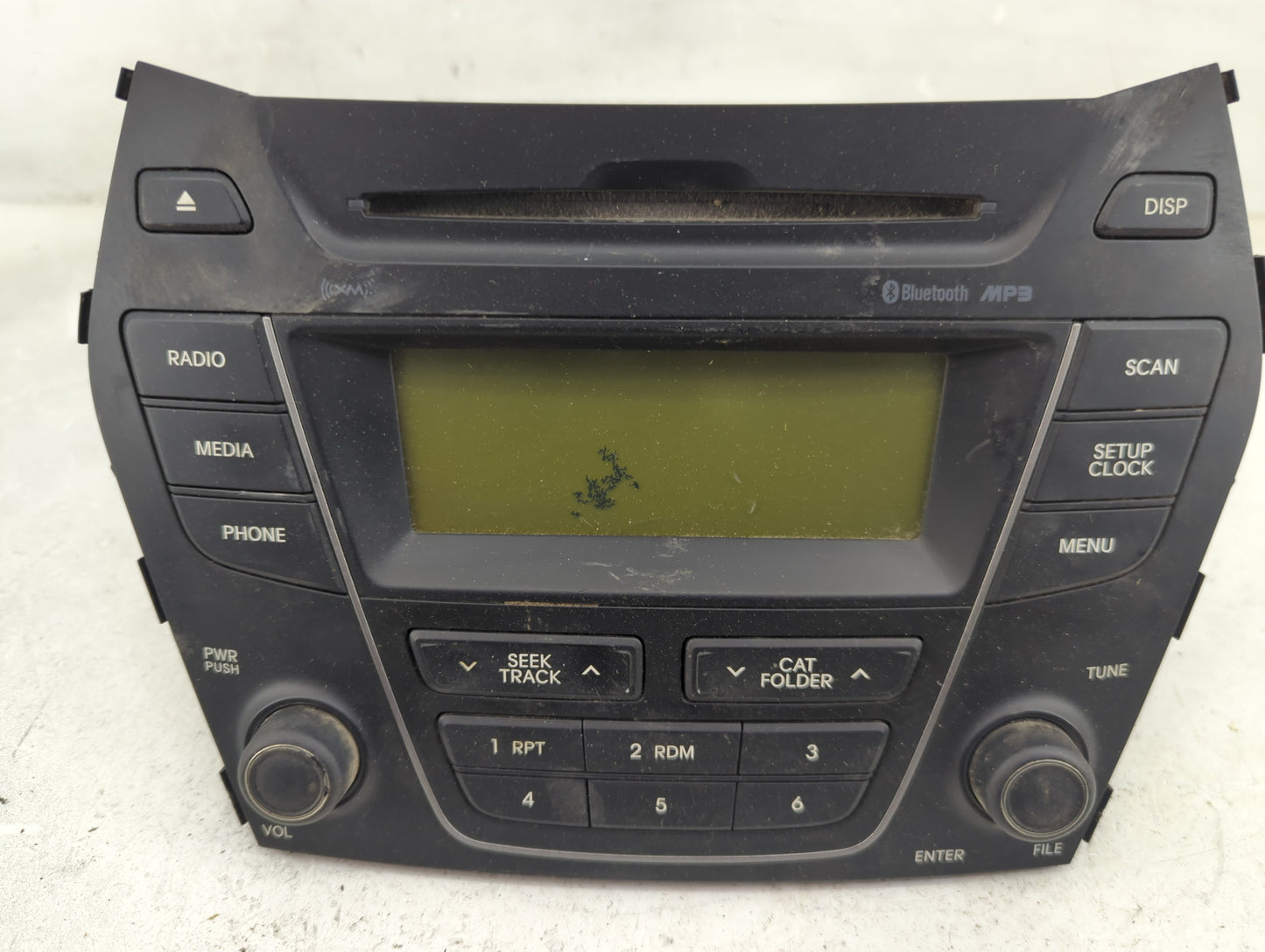 2013-2014 Hyundai Santa Fe Radio AM FM Cd Player Receiver Replacement P/N:96170-4Z1004X Fits Fits 2013 2014 OEM Used Auto Pa