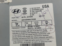 2013-2014 Hyundai Santa Fe Radio AM FM Cd Player Receiver Replacement P/N:96170-4Z1004X Fits Fits 2013 2014 OEM Used Auto Pa