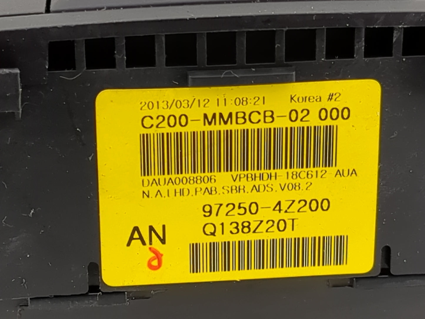 2013-2016 Hyundai Santa Fe Climate Control Module Temperature AC/Heater Replacement P/N:97250-4Z200 97250-2WXXX Fits OEM Use
