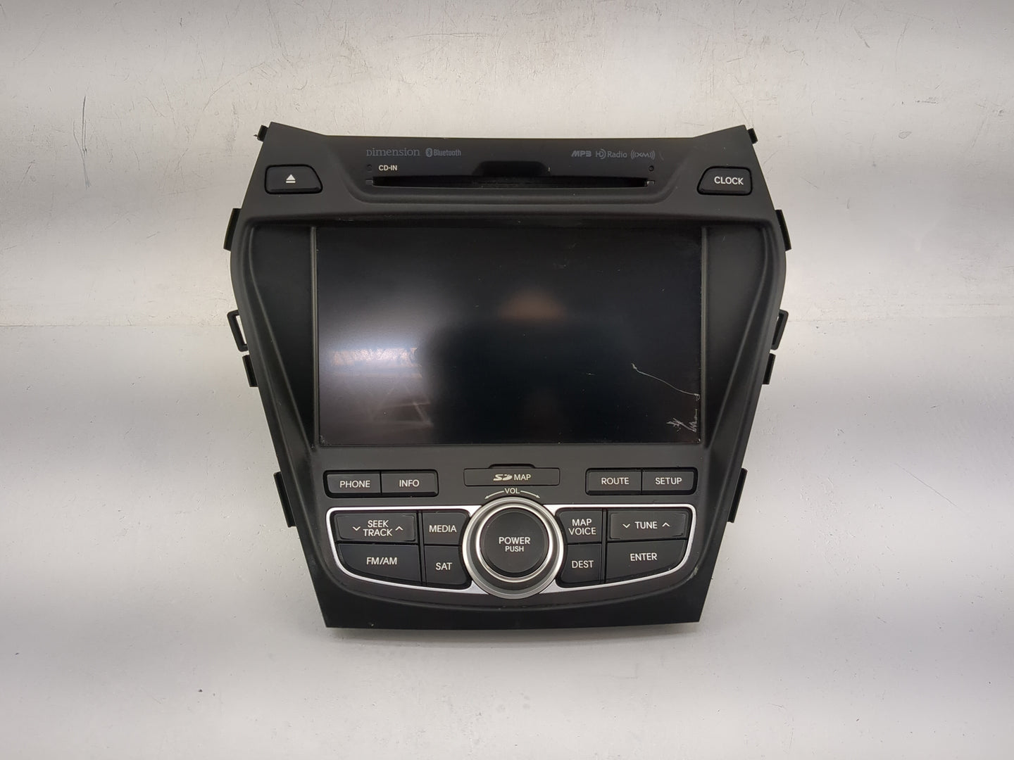 2013-2016 Hyundai Santa Fe Radio AM FM Cd Player Receiver Replacement P/N:96560B81004X 96560-B81004X Fits Fits 2013 2014 201
