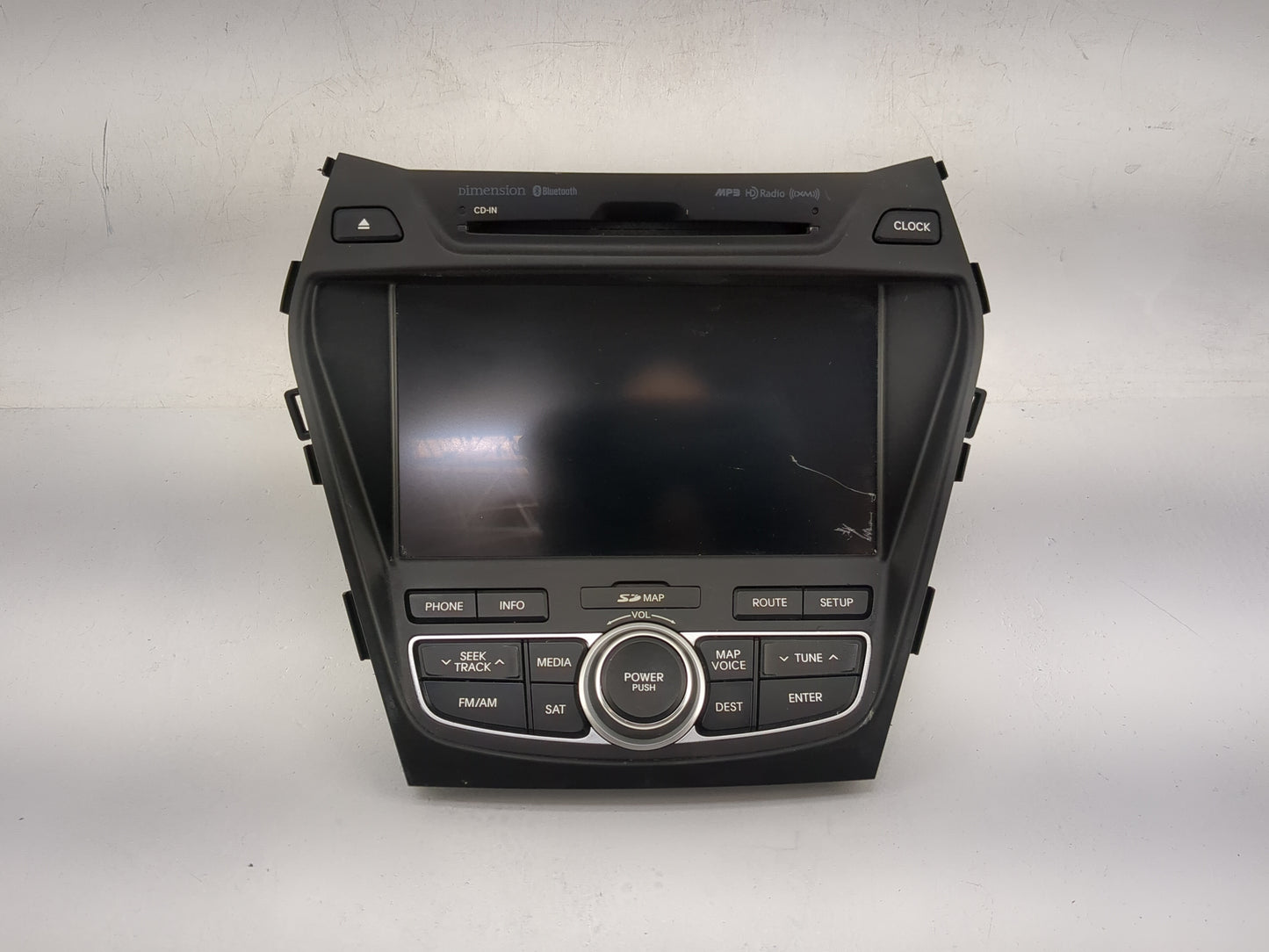 2013-2016 Hyundai Santa Fe Radio AM FM Cd Player Receiver Replacement P/N:96560B81004X 96560-B81004X Fits Fits 2013 2014 201