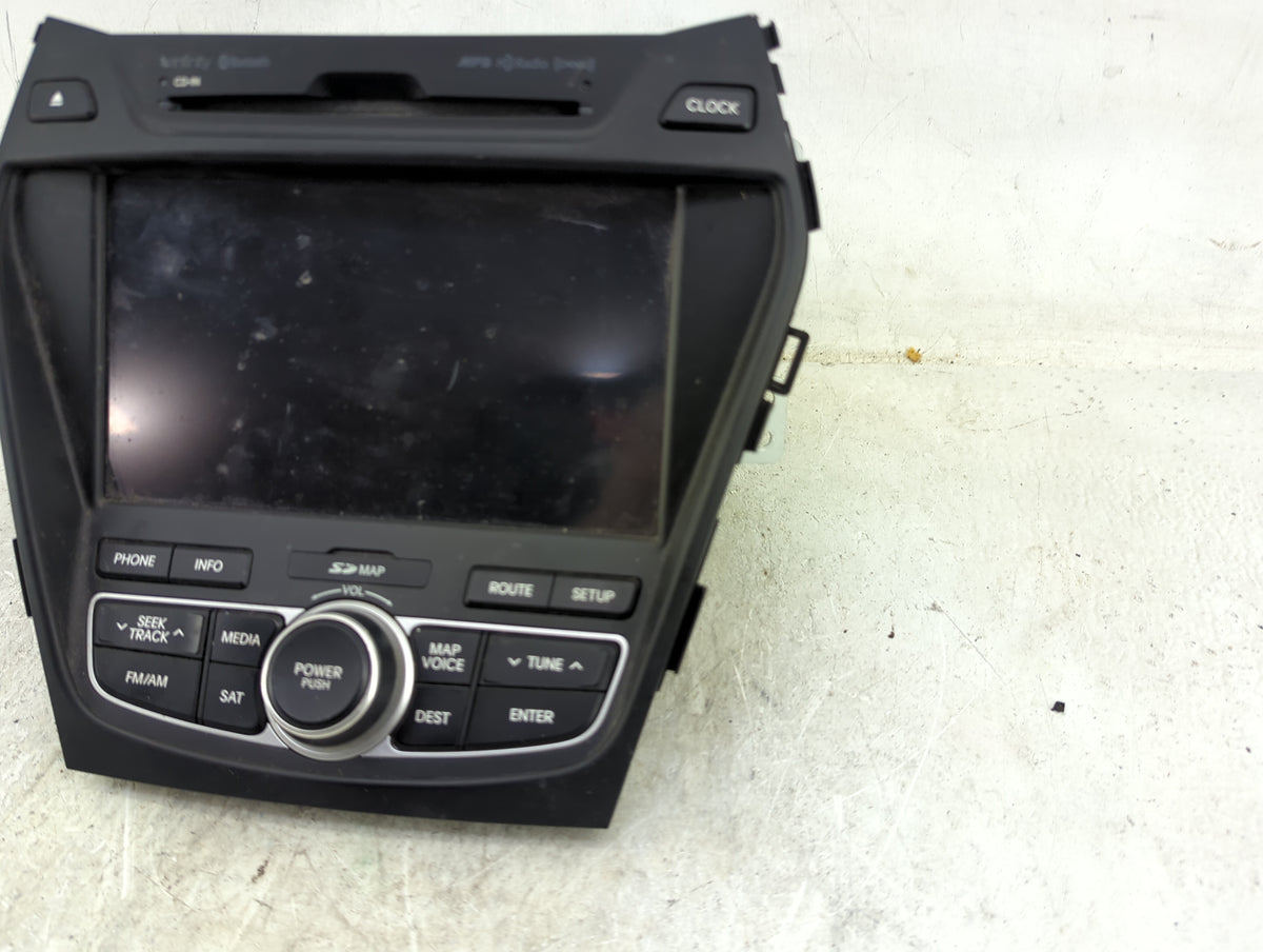 2013 Hyundai Santa Fe Radio AM FM Cd Player Receiver Replacement Fits OEM Used Auto Parts - Oemusedautoparts1.com