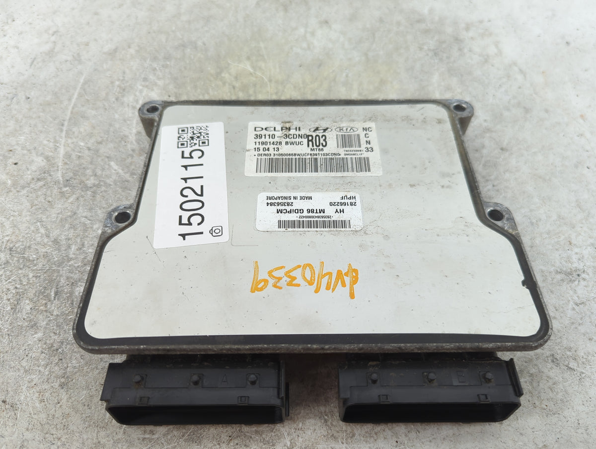 2013-2016 Hyundai Santa Fe PCM Engine Control Computer ECU ECM PCU OEM P/N:39110-3CDN0 11901428 Fits Fits 2013 2014 2015 201