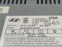 2013-2014 Hyundai Santa Fe Radio AM FM Cd Player Receiver Replacement P/N:961704Z1004X AM1B3DMAN,PA30A Fits Fits 2013 2014 O