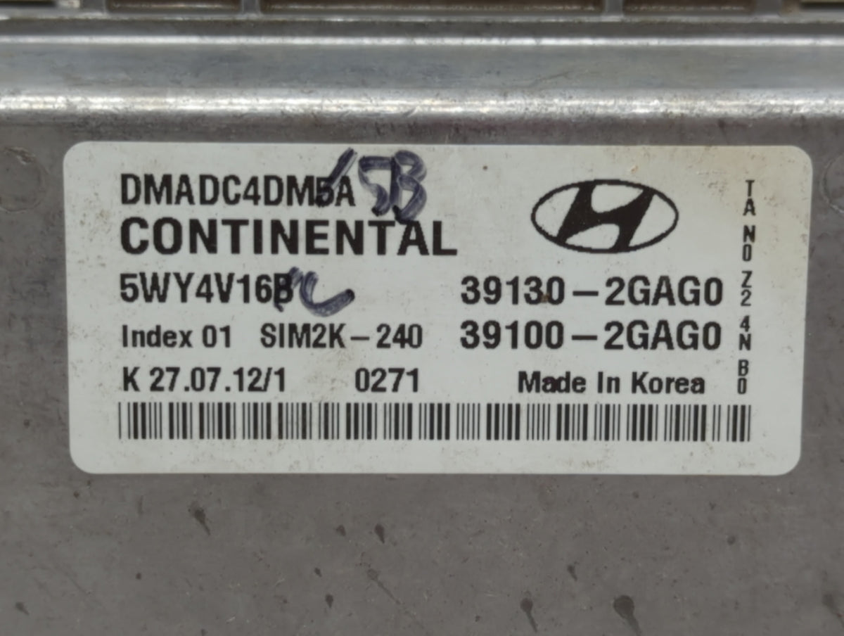 2013-2016 Hyundai Santa Fe PCM Engine Control Computer ECU ECM PCU OEM P/N:39130-2GAG5 39130-2GAG1 Fits Fits 2013 2014 2015 