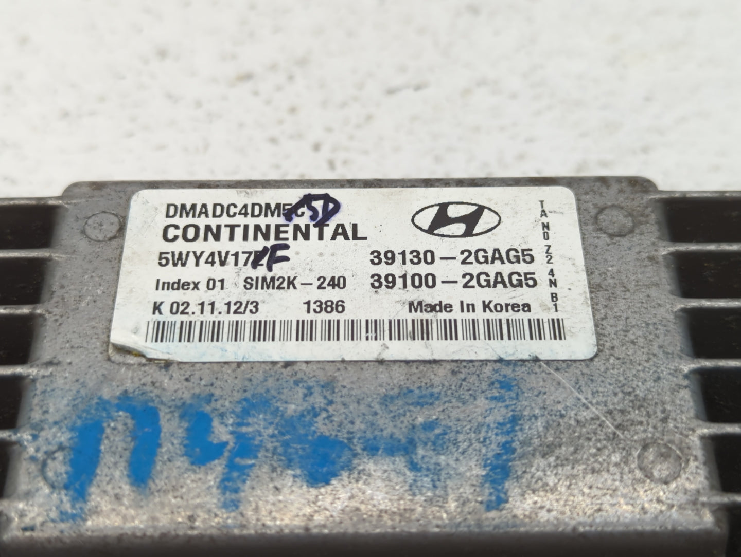 2013 Hyundai Santa Fe PCM Engine Control Computer ECU ECM PCU OEM P/N:39100-2GAG5 39130-2GAG5, 39100-2GAG0, 39130-2GAG0 Fits